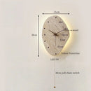 Axyaa LED Travertine Wall Sconce Lamp with Pull Chain Switch