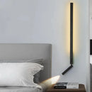 Axyaa Adjustable Angle LED Wall Lamp White Black Metal Sconces 3000K