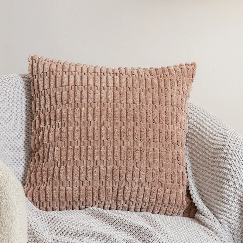 Axyaa Velvet Cushion Cover: Ins Style Candy Color 45x45cm Fashion Sofa Office Home Pillow Cover