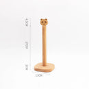 Axyaa Wooden Paper Towel Holder, Cartoon Lazy Rag Kitchen Rack