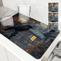 Axyaa Halloween Vine Kitchen Antiskid Drying Mat - Quick Dry & Absorbent