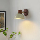 Axyaa LED Wall Light Cream Glass White Ceramic Bedside Lamp