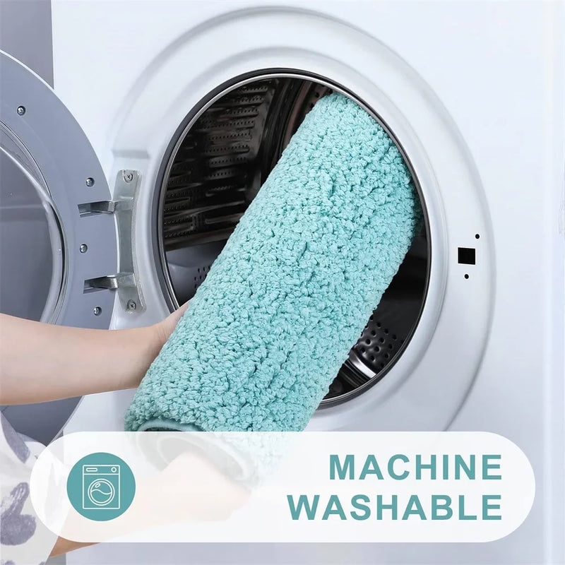 Axyaa Plush Bathroom Rugs Non Slip Absorbent Bath Mats, Machine Washable Carpet