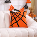 Axyaa Embroidered Cotton Halloween Pillowcase 45x45 Decorative Cushion Covers
