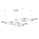 Axyaa Gold LED Acrylic Pendant Lamp for Modern Minimalist Home Decor