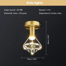 LED Crystal Ceiling Lamp Chandelier – Axyaa Luxury Lighting Fixtures