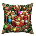 Axyaa LED Light Luminous Pillowcase - Christmas Party Home Decor, Santa Claus Snowman Gift Box Pattern