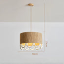 Axyaa Bohemian Hemp Rope Chandelier Pendant Light - Vintage Hanging Ceiling Lights