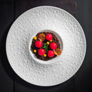 Axyaa Ceramic Relief Bead Dot Soup Plate Molecular Cooking Tableware