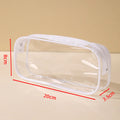 Axyaa Clear Cosmetic Travel Pouch Waterproof Toiletry Bag Makeup Storage Wash Kit