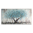 Turquoise Tree Botanical Wall Art Print by Axyaa for Modern Home Decor