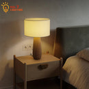 Axyaa Zen Art Solid Wood Table Lamp LED E27 for Study Tea Room Bedroom