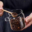Axyaa Glass Airtight Coffee Bean Storage Jar Kitchen Canister - Food Container