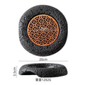 Axyaa Meteorite Ball Plate: Japanese Style Round Tableware Separator for Creative Dining