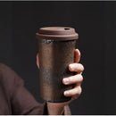 Axyaa Retro Ceramic Coffee Mug - Cute & Stylish Hand-held Cup for Home & Office