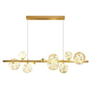 Axyaa Starry Round Pendant Light: Modern, Luxury, Minimalist for Living, Dining, Bedroom.