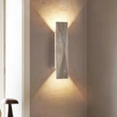 Axyaa Double LED Wall Sconce Lamp for Bedside Aisle Foyer Yellow Cave Stone