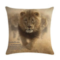 Axyaa Printed Linen Pillowcase for Home Sofa Car Decor 45*45cm