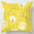 Axyaa Yellow Flower Pillowcase for Home Sofa Lumbar Cushion