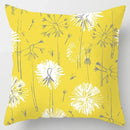 Axyaa Yellow Flower Pillowcase for Home Sofa Lumbar Cushion