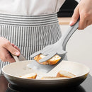 Axyaa Silicone Grip Shovel Clip & Flip Tongs Set for Cooking & Grilling