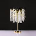 Axyaa Nordic Luxury Crystal LED Floor Lamp for Living Room, Bedroom & Sofa