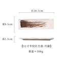Axyaa 11 inch Ceramic Sushi Plate Saury Barbecue Sashimi Plate Square Tableware