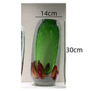 Axyaa Crystal Flower Vase: Bubble Glass Desktop Decoration for Dried or Hydroponic Flowers