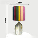 Axyaa Color Blocking Carambola Ceramics LED Table Lamp - Modern Home Lighting