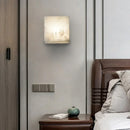 Axyaa Cube Marble Wall Lamp LED Sconce for Bedroom and Hallway