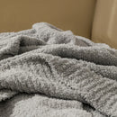 Axyaa Ins Velvet Thread Knit Blanket - Soft Solid Color Home Decor