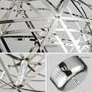 Axyaa Spark Ball Stainless Steel Pendant Chandelier for Modern Indoor Lighting