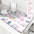 Axyaa Cartoon Building Kitchen Drying Mat