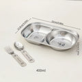 Axyaa Kids Stainless Steel Divided Food Plate - Mini Cute Fruit Dish