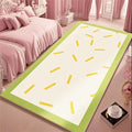 Axyaa Fluffy Pink Carpet: Soft, Minimalist Style Rug for Girl Bedroom, Living Room