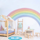 Rainbow Pastel Wall Stickers Mural by Axyaa for Nursery Kids Room, Playroom Decor, Baby Gift