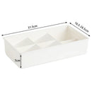Axyaa Expandable Plastic Drawer Organizer with Partition Board Tray - Scalable Utensils Holder