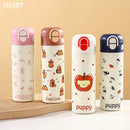 Axyaa Kids Stainless Steel Straw Tumbler - Cute Capibala Design