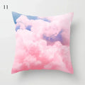 Axyaa Pink Psychedelic Landscape Print Pillowcase for Bedroom Living Room