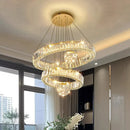 Axyaa Luxury Crystal Chandelier Pendant Light for Living Room and Bedroom
