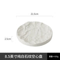 Axyaa Stone Pattern Porcelain Plate - Modern Commercial Western Dessert Plate