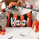 Axyaa Embroidered Ghost Halloween Pillow Cover - 45X45