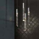 Axyaa Crystal Glass Pendant Light for Modern Living Spaces