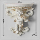 Axyaa Music Angel Resin Vase Wall Sticker Ornaments for Home Livingroom Wall Decoration