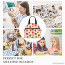 Axyaa Strawberry Lunch Bag Insulated Cooler Tote for School, Work, Picnic & Travel
