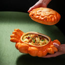 Axyaa Crab Shell Plate: Exquisite Ceramic Tableware for Fruit Salad and Kitchen Décor