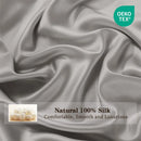 Axyaa Mulberry Silk Flat Sheet - High End Smooth Bed Linen - Solid Color