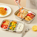 Axyaa Stainless Steel Dinner Plate Set for Kids & Students