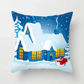 Axyaa Christmas Home Pillowcases Printed Bed Decoration Cushion Covers