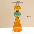 Axyaa Double Glazing Stained Glass Vase Hydroponics Terrarium Home Decoration